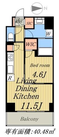 レジディア千駄木の物件間取画像